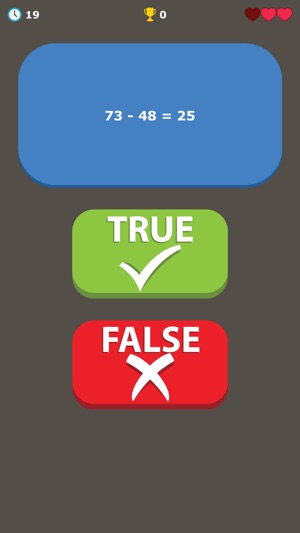 Math Quiz Substraction - True or False Trivia Game(圖3)-速報App