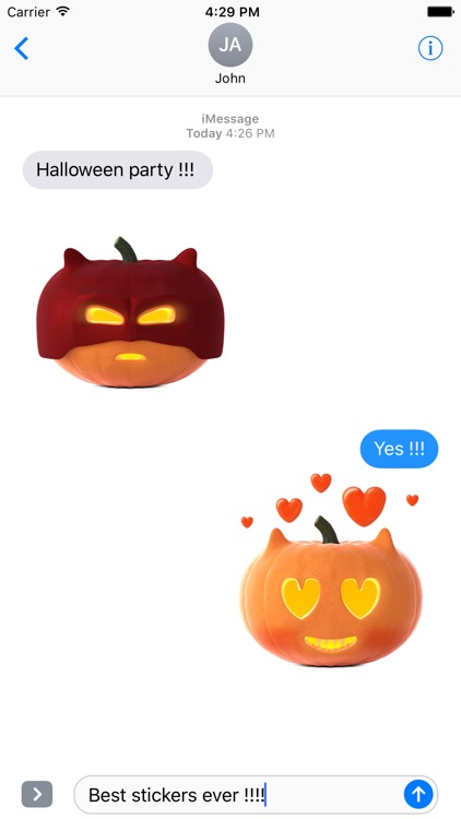 Cat O'Lanterns - Halloween Cat Pumpkins stickers screenshot-3