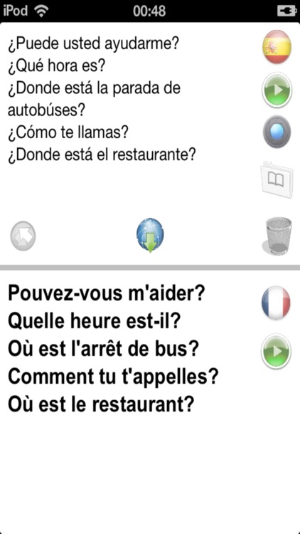 Fr-Es Offline Photo Translator and Dictionary with Voice - translate text and pictures without Internet between French and Spanish