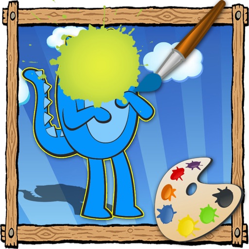 Coloring Page For Kids Game Yo Gabba Version iOS App