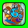 Game Drawing Number for Family Kids Coloring
