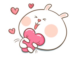 40 very cool rabbit sticker