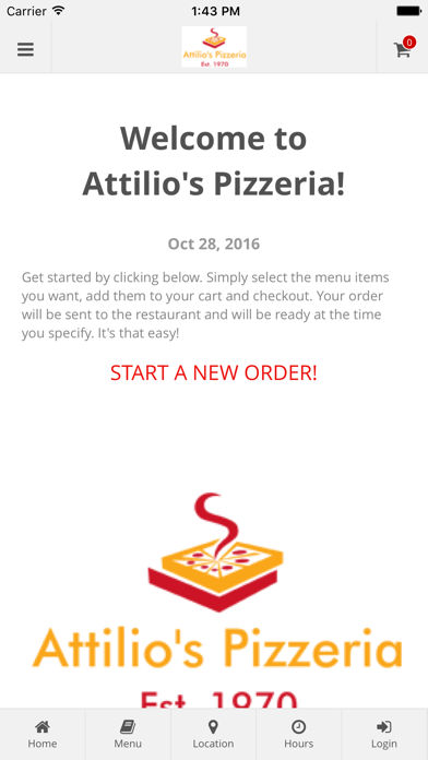 How to cancel & delete Attilio's Pizzeria Ordering from iphone & ipad 1