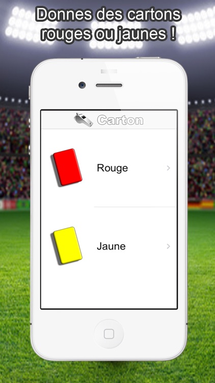 Cartons - Arbitre Foot & Rugby