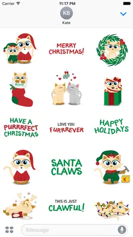 Game screenshot Christmas Kitties Sticker Pack mod apk