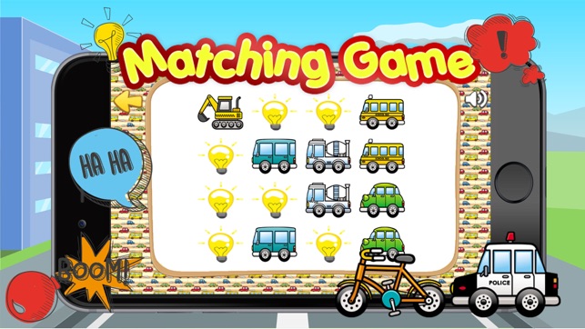 Vehicles Transportation Remember Matching Kid Game(圖4)-速報App