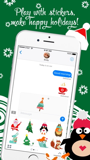 Christmas Santa and New Year stickers for iMessage(圖3)-速報App