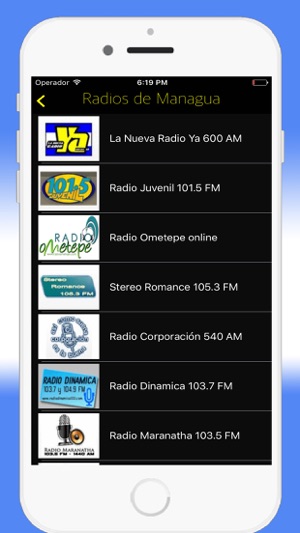 Radios Nicaragua - Emisoras de Radio en 