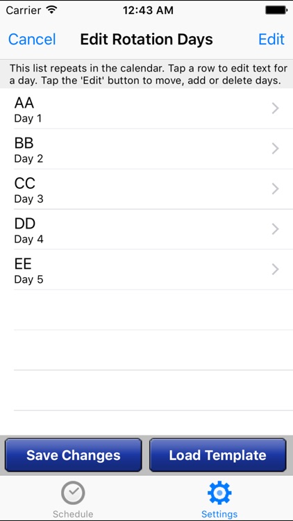 CopApp ! Calendar Schedule Repeating Shift App