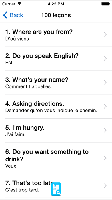 How to cancel & delete English Study for French - Apprendre l'anglais from iphone & ipad 4