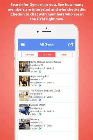 GymSocial - #1 App to find and date Fit people! screenshot 3