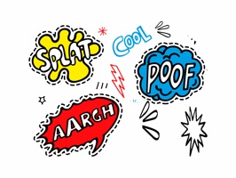 Comic Art Patches is a fun stickers pack for iMessage