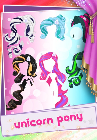 Unicorn Princess Doll House Dress up Pony Girls screenshot 2