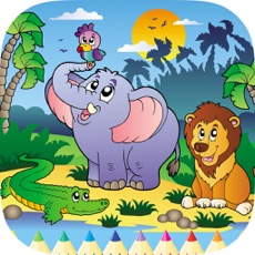 Activities of Coloring Book Animal of Africa: Free Game for Kids