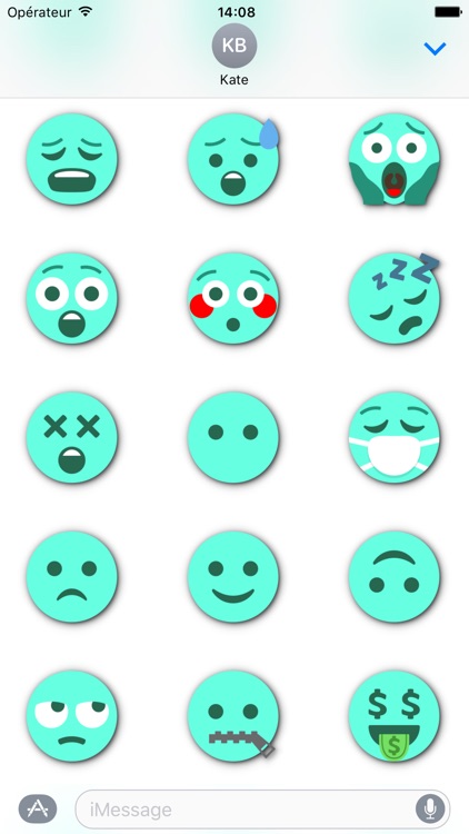 TURQUOISE Emoji • Stickers for iMessage screenshot-3