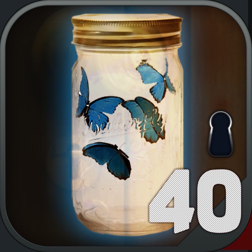 A blue butterfly 40 icon