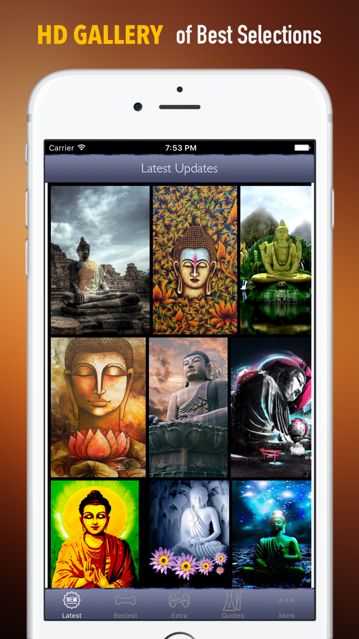 佛教艺术高清壁纸收藏图库：个性名言主题背景