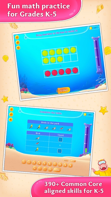 Second Grade Splash Math Common Core Learning Game