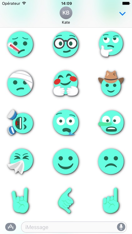 TURQUOISE Emoji • Stickers for iMessage screenshot-4