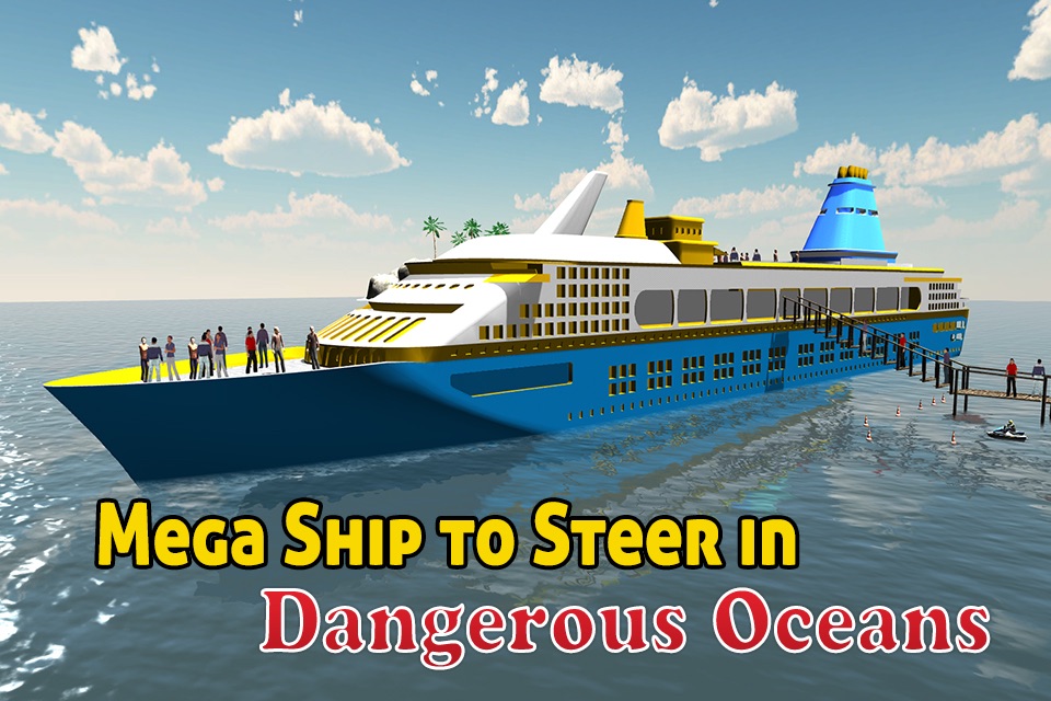 Cruise Ship Simulator 3D – Sail mega boat on sea to pick & drop passengers from Island screenshot 4