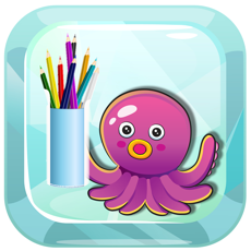 Activities of Ocean Wonderland Coloring for preschool - Drawing