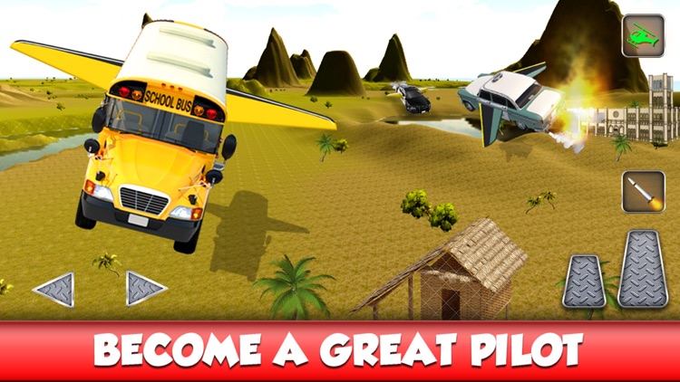 Flying Stunt Bus Driver : Auto Pilot Simulator