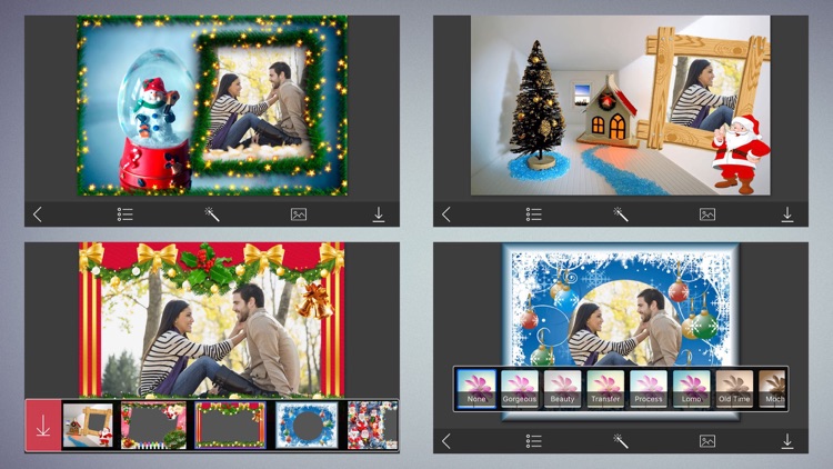 Christmas Holiday Photo Frames & Creative Design