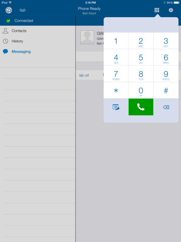 Bell Aliant Unified Communications for iPad screenshot 2
