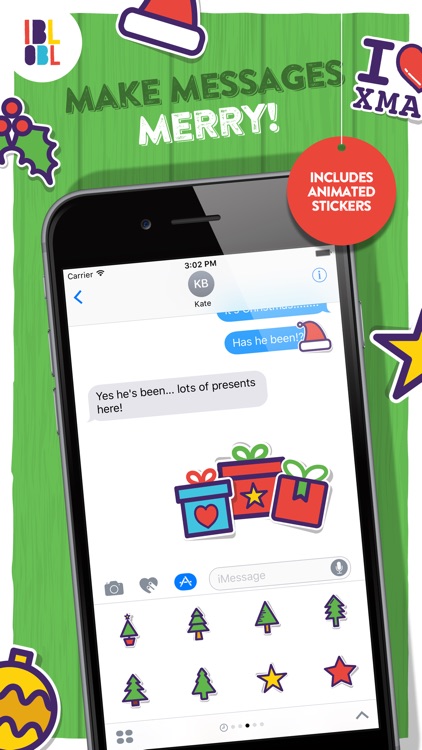 Ibbleobble Christmas Stickers for iMessage