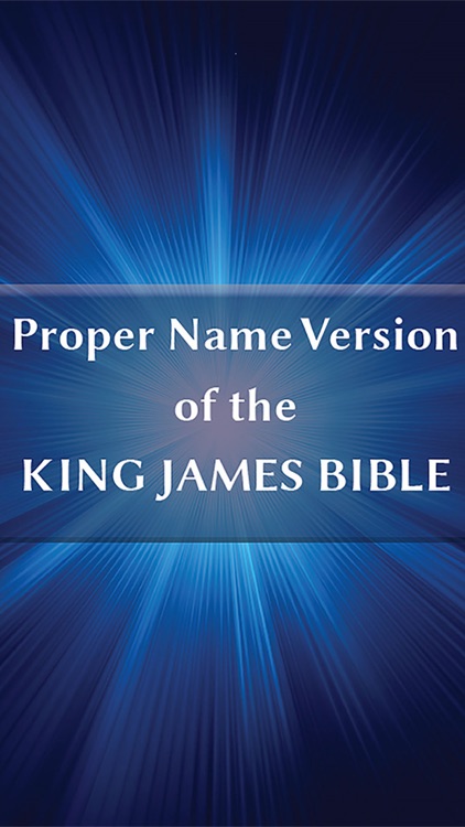 Proper Name Version KJ Bible