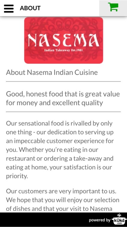 Nasema Indian Cuisine Takeaway screenshot-3