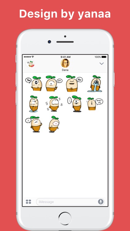 alfalfa stickers by yanaa for iMessage