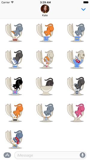 Cat In Toilet Sticker Pack(圖1)-速報App