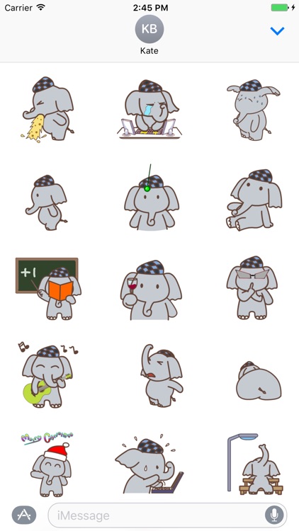 Animated Kid Elephant - Fx Sticker