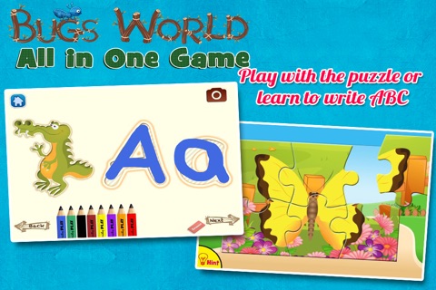Bugs World Fun Games for Kids screenshot 2