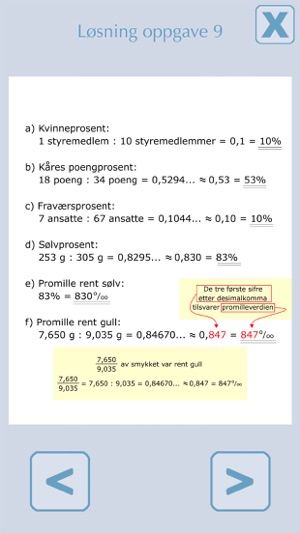 Prosent - Prosentregning med oppgaver og løsninger(圖1)-速報App