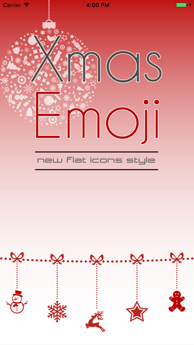 How to cancel & delete Xmas Emoji - New Flat Icons Style from iphone & ipad 1