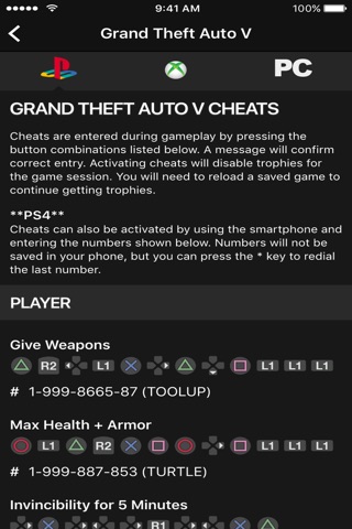 Cheats for GTA - for all GTA games (GTA 5 & GTA V) screenshot 2