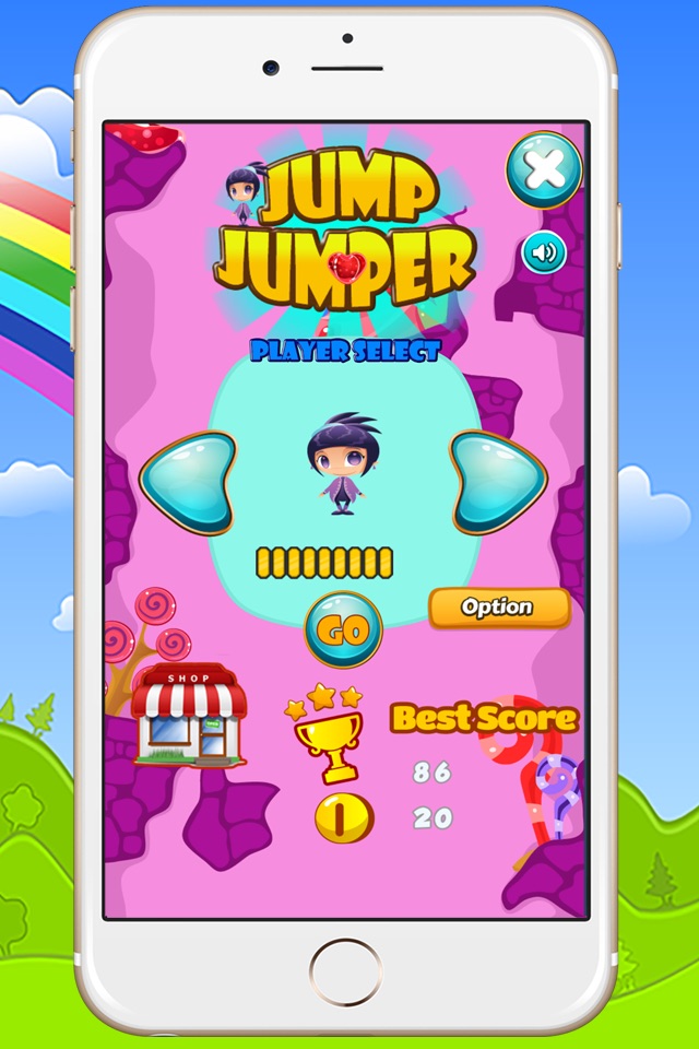 Jumper jump girl go sky screenshot 2