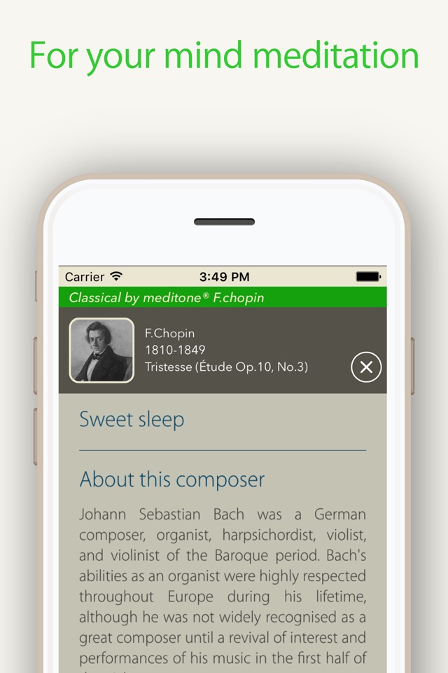 Relax Classic "F.Chopin" by meditone® screenshot 3