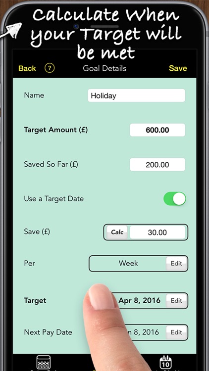 Savings Goals