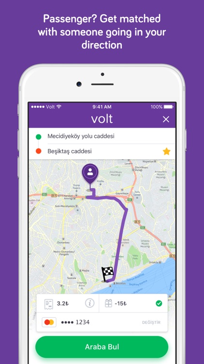 Volt - Ridesharing, Transportation in İstanbul