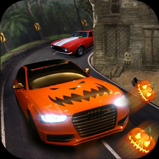 Halloween Party City Car Driver 3D Icon
