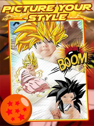Captura 2 Super Dragon Face (Anime Camera Stickers) iphone