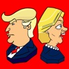 Busted Politics: Trump & Hillary Emoji Stickers
