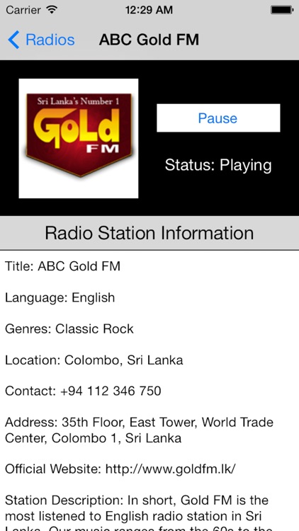 Sri Lanka Radio Live Player (Jayawardenapura / Sinhala) screenshot-3