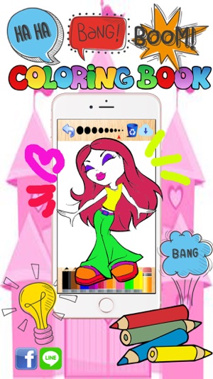 All princess game crayon fun-coloring book girls(圖2)-速報App