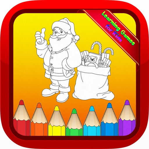 Santa Claus Christmas Kids Coloring Books for Baby