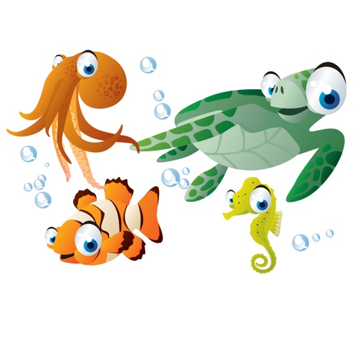 Sea Life Big Eyes Collection Stickers Mania icon