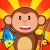 Monkey Fishing Catch Big Fish Game For Kids